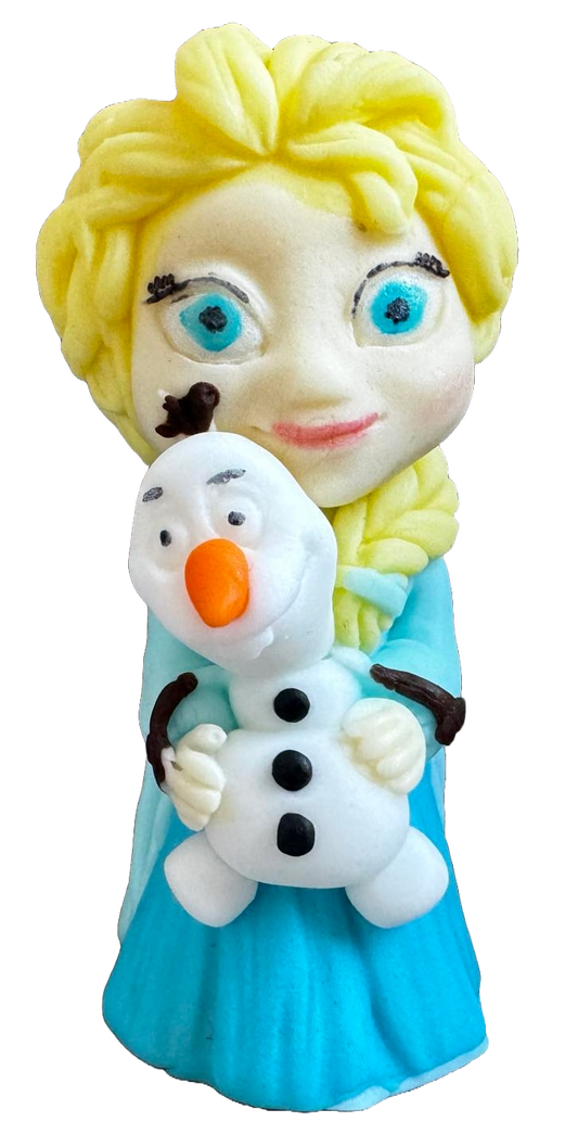 Decoratiune comestibila din zahar, Elsa si Olaf - Naty Shop 