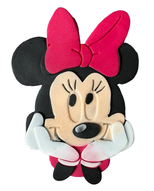 Decoratiune comestibila din zahar, Minnie Mouse - Nati Shop