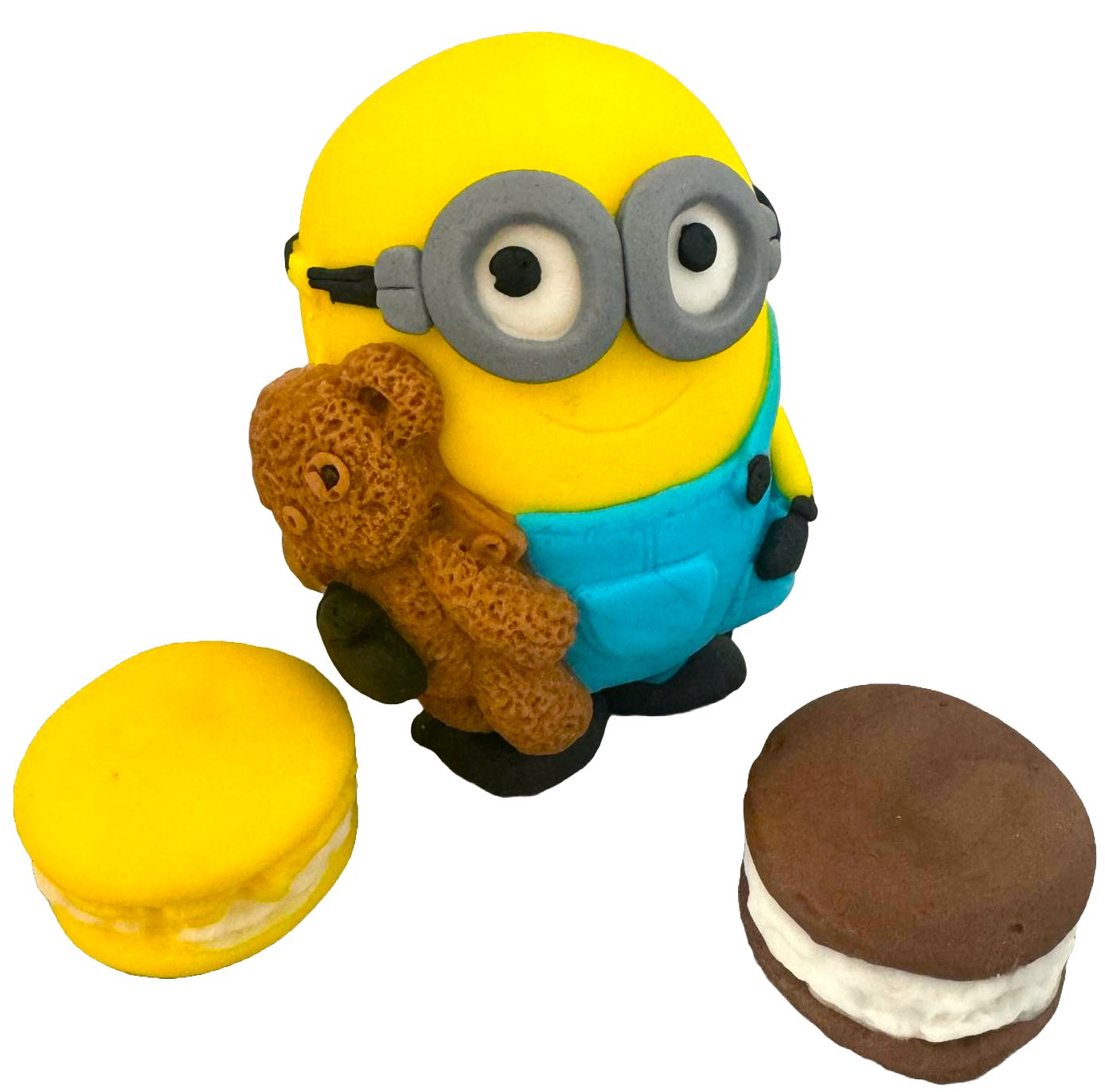 Set 3 decoratiuni comestibile din zahar, Bob, Minions - Nati Shop